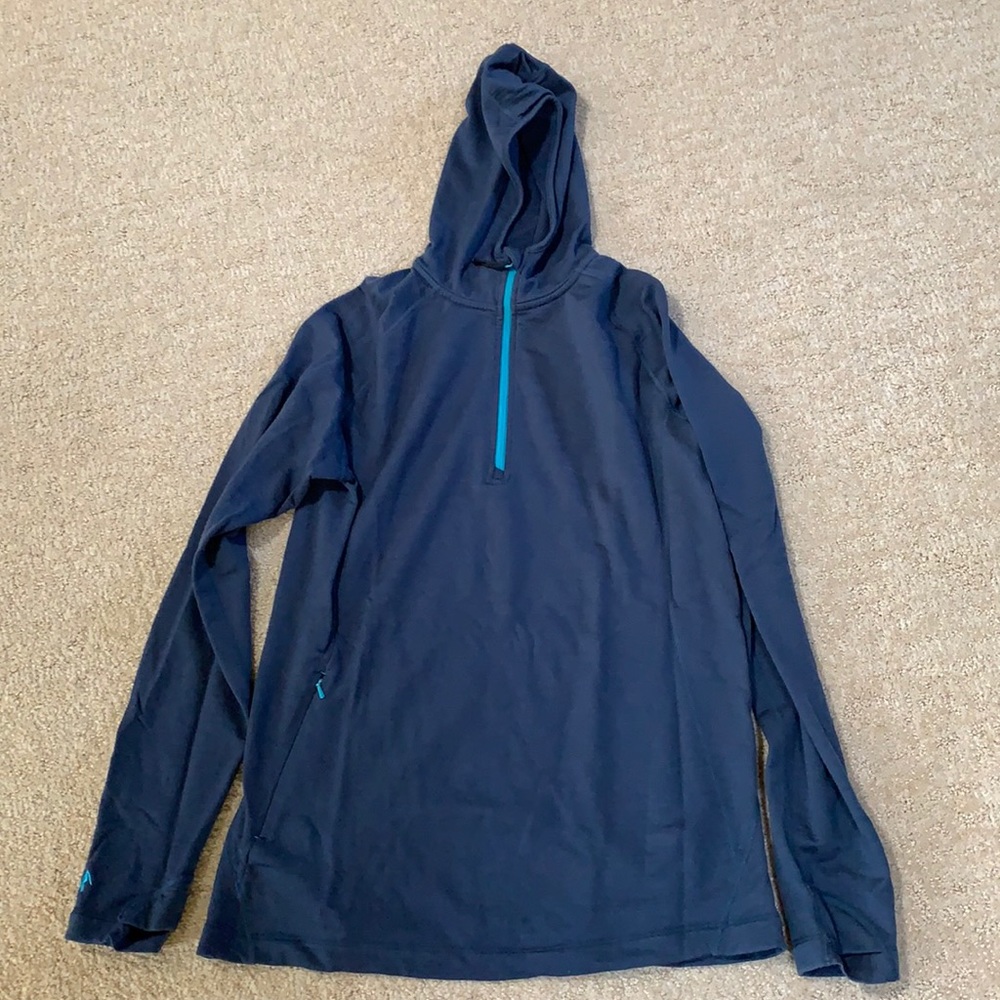 Ridge Merino quarter-zip hoodie